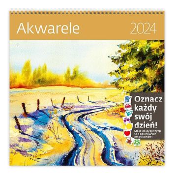 Kalendarz 2024 30x30 Akwarele HELMA