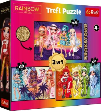 Puzzle 3w1 Rainbow High TREFL