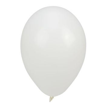 Balony pastelowe jednokolorowe białe 24cm 10szt