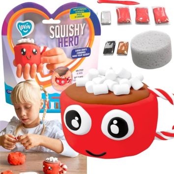 Zestaw z lekką ciastoliną piankolina Squishy CupCa