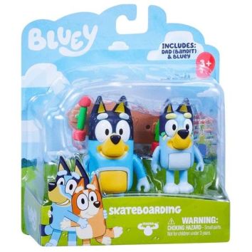 Bluey Figurki Jazda na deskorolce 2 szt.