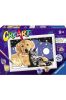 CreArt dla dzieci: Pies z kotkiem nocą