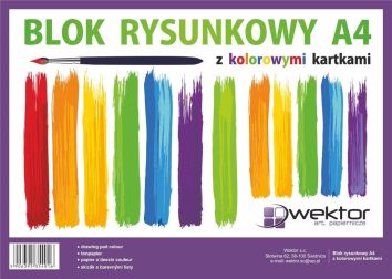 Blok rysunkowy A4/16K kolorowy (10szt)