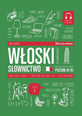 Włoski w tłumaczeniach. Słownictwo 1 (A1-B1) + mp3