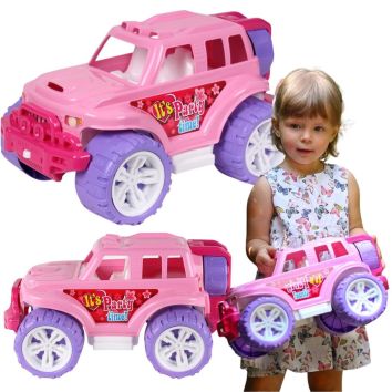 Pojazd SUV różowo-fioletowy