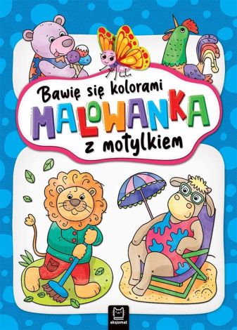 Bawię się kolorami. Malowanka z motylkiem