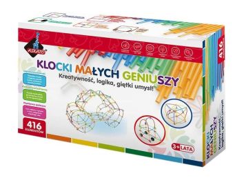 Klocki małych geniuszy - Słomki midi 416 elementów