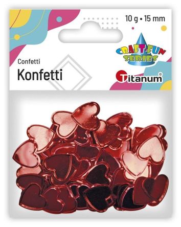 Konfetti serca czerwone 10g