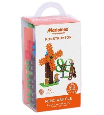 Klocki Mini Waffle 60el Rolnik mały