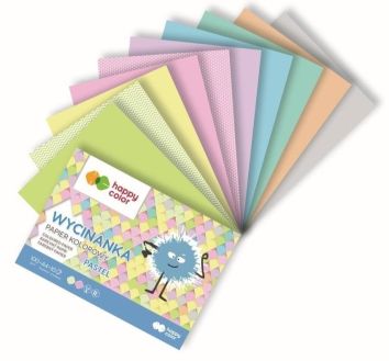 Blok wycinanka Pastel A5/10K 100G HAPPY COLOR