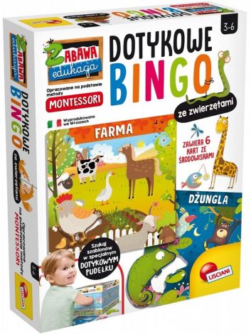 Montessori + Dotykowe bingo ze zwierzętami