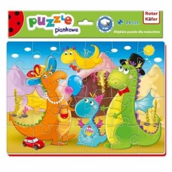 Miękkie puzzle A4 Śmieszne zdjęcia Dinozaury