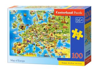 Puzzle 100 Map of Europe CASTOR