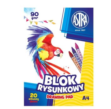 Blok rysunkowy A4/20K 90g (10szt) ASTRA