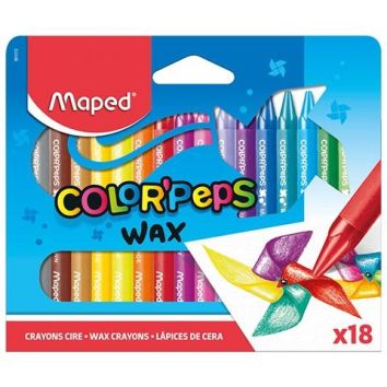 Kredki Colorpeps świecowe 18 kolorów MAPED