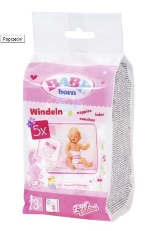 Baby born - pieluchy 5-pak