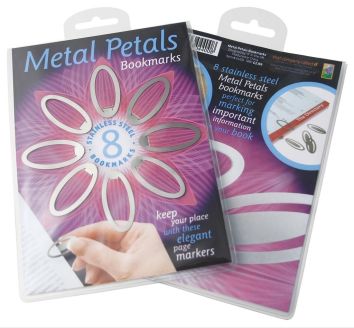 Metal Petals Bookmarks - zestaw 8 zakładek