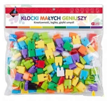 Klocki małych geniuszy - Cegiełki 160 elementów