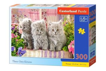 Puzzle 300 Three Grey Kittens CASTOR