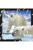 Pocztówka 3D Niedźwiedzie Polarne w śniegu