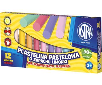 Plastelina pastelowa zapachowa 12 kolorów ASTRA