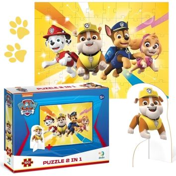 Puzzle 60 Paw Patrol with charater figure