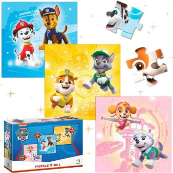 Puzzle Paw Patrol 3 in1