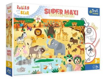 Puzzle 24 Super Maxi Bobaski na safari TREFL