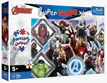 Puzzle 104 XL Twoi ulubieni Avengersi TREFL