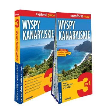 Wyspy Kanaryjskie 3w1: przewodnik + atlas + mapa