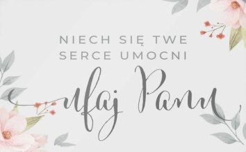 Magnes na lodówkę - Niech się twe serce umocni