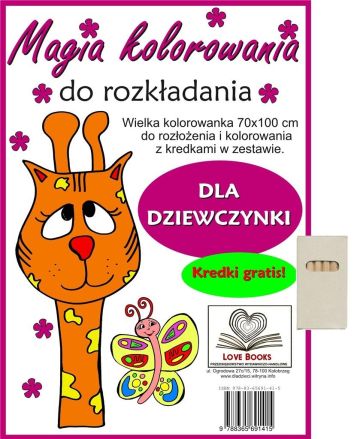 Magia kolorowania do rozkładania. Dla dziewczynki