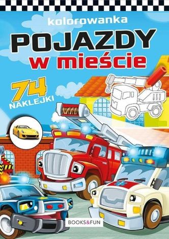 Kolorowanka z naklejkami - Pojazdy w mieście