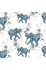 Karnet kwadrat CL0401 Etniczne słonie niebieskie