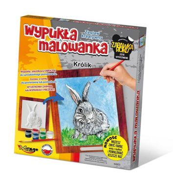 Wypukła malowanka Futrzaki - Królik