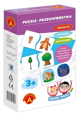 Zabawa i Nauka - Puzzle Przeciwieństwa ALEX