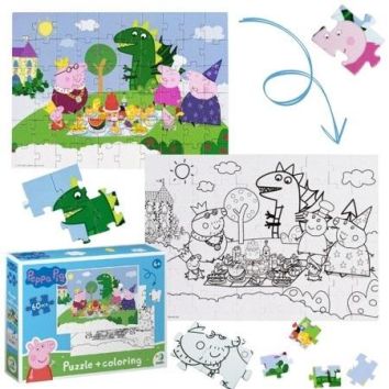 Puzzle 60 Peppa Pig 2 in 1