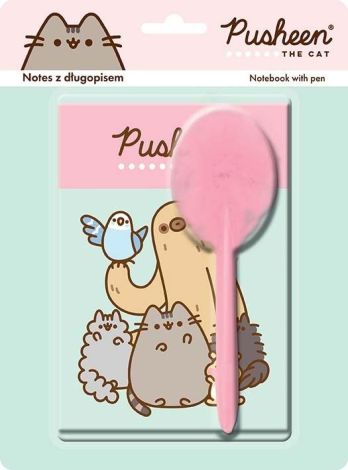 Zestaw długopis + notes Pusheen