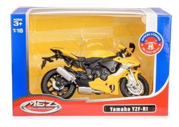 MSZ 1:18 YAMAHA YZF-R1 / 67705/yellow