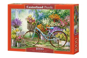 Puzzle 1000 Kwiatowy targ CASTOR