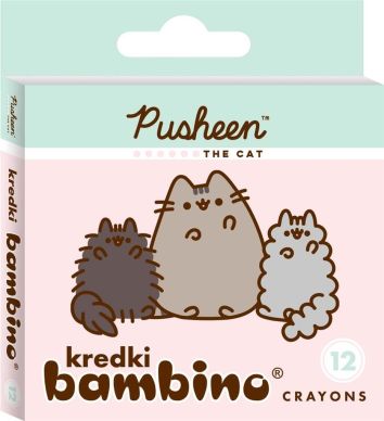 Kredki 12 kolorów Pusheen BAMBINO