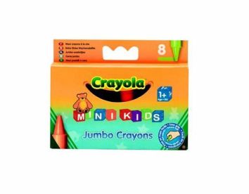 Kredki świecowe extra grube 8 kolorów CRAYOLA