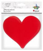 Papierowe serca czerwone 152x134 mm 12szt