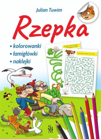 Rzepka. Kolorowanki, łamigłówki, naklejki