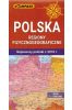 Mapa - Polska regiony fizycznogeograficzne