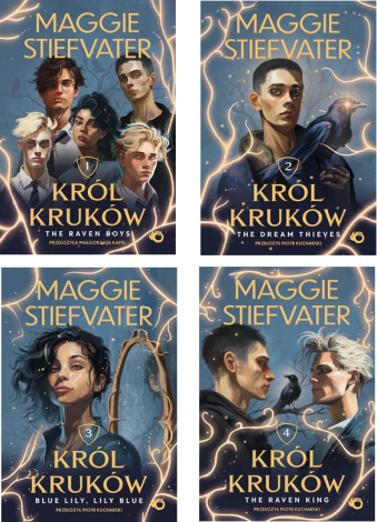 SAGA 1-4 Król kruków The Raven Boys / The Dream Thieves / Blue Lily, Lily Blue / The Raven King