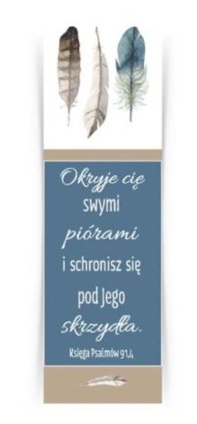 Zakładka duża - Okryję cię swymi piórami