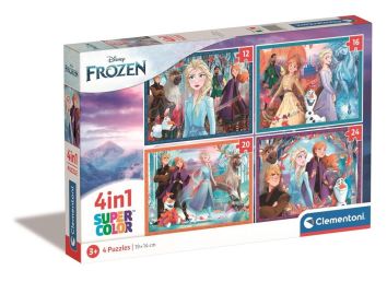 Puzzle 4w1 Super Kolor Frozen
