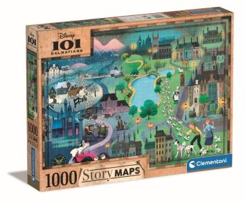 Puzzle 1000 Story Maps 101 Dalmatyńczyków