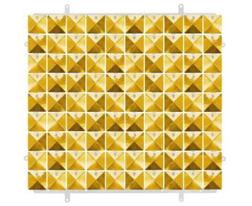 Panel dekoracyjny złoty 3D 30x30cm